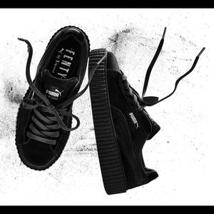 Fenty Puma black velvet creepers
